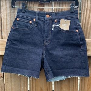 Madewell high-rise denim boyshorts in bailey wash